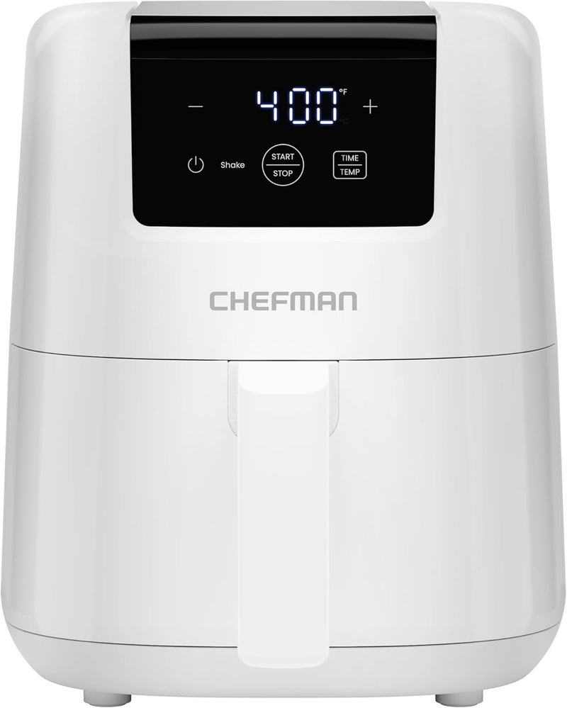 Chefman 2 Qt Mini Air Fryer – Digital Space-Saving Compact Air Fryer with Nonstick and Dishwasher Safe Basket, Quick & Easy Meals in Minutes, Features Digital Timer and Shake Reminder – White - Image 1